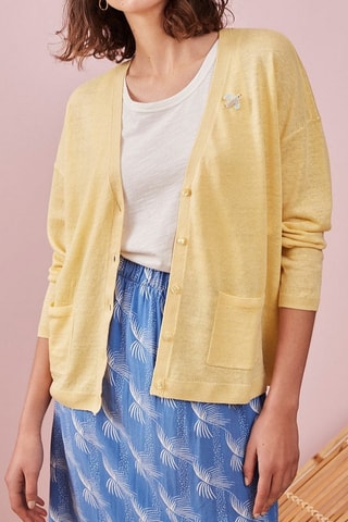 Gilet en lin Balotin - Jaune
