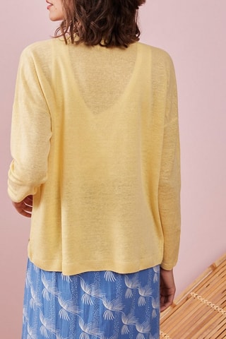 Gilet en lin Balotin - Jaune