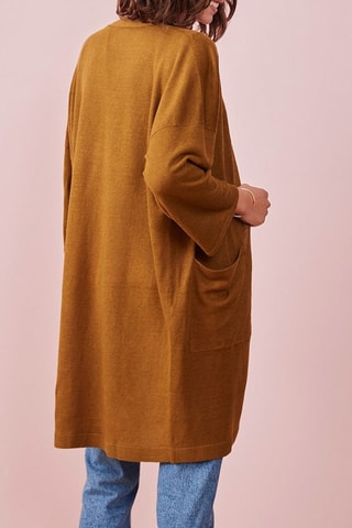 Gilet long en lin Banette - Vert