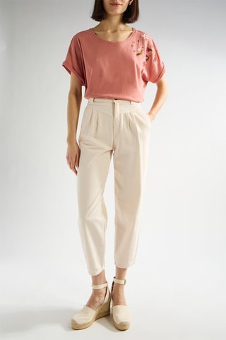 Pantalon droit 7/8 Epoline - Ecru