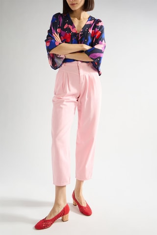 Pantalon droit 7/8 Epoline - Rose