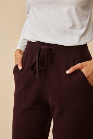 Pantalon et gilet long en mérinos - Marron