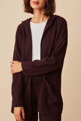Pantalon et gilet long en mérinos - Marron