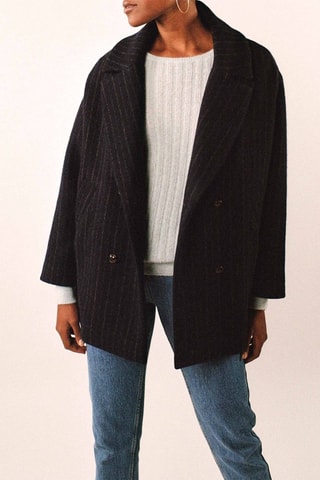 Manteau en laine Namaste - Noir