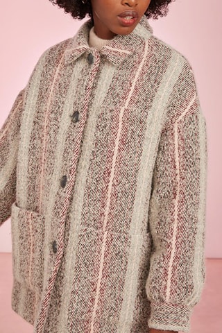 Manteau en laine et alpaga Nana - Beige