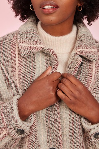 Manteau en laine et alpaga Nana - Beige