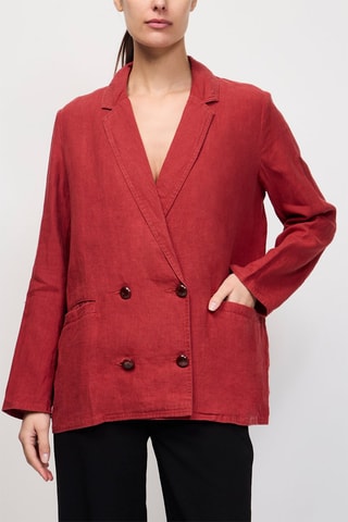 Veste en lin Takitaki - Rouge