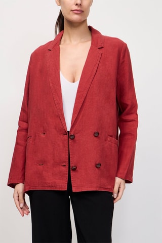 Veste en lin Takitaki - Rouge