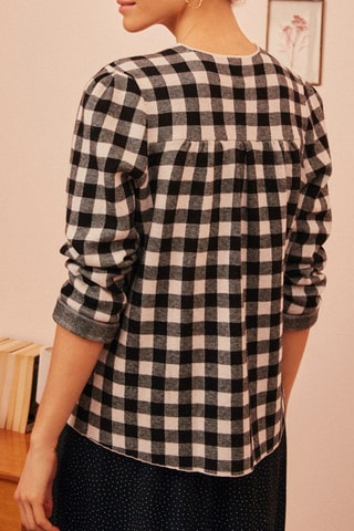 Veste en laine Acoli - Noir et écru