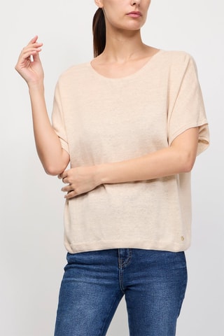 Top en lin Agrio - Beige