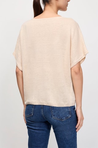 Top en lin Agrio - Beige