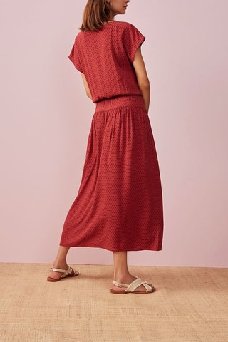 Robe longue Vikina - Rouge