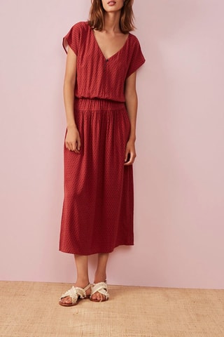 Robe longue Vikina - Rouge