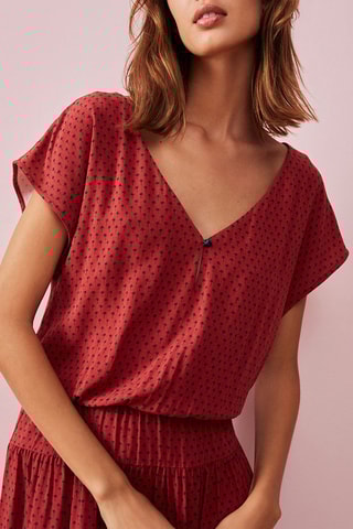 Robe longue Vikina - Rouge