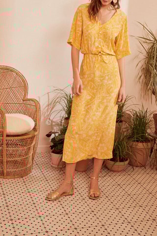 Robe longue Elinou - Jaune