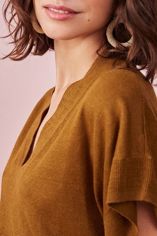 Robe midi en lin Bastia - Vert