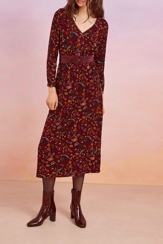 Robe longue Victoriane - Rouge