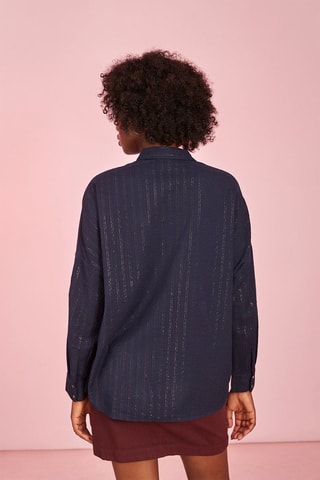 Chemisier oversize Titoune - Bleu