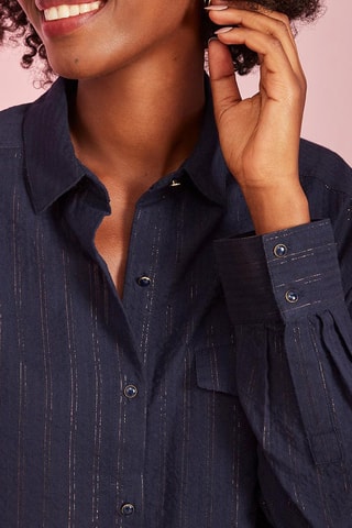 Chemisier oversize Titoune - Bleu