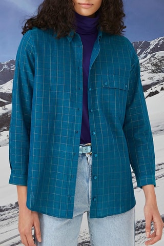 Chemise oversize - Bleu