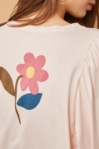 T-shirt en lin - Rose