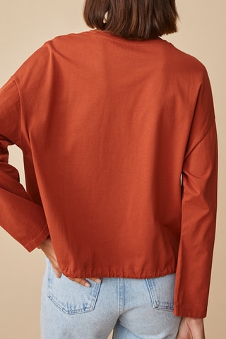 T-shirt oversize - Rouille