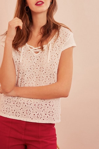 T-shirt en lin Gomiza - Ecru