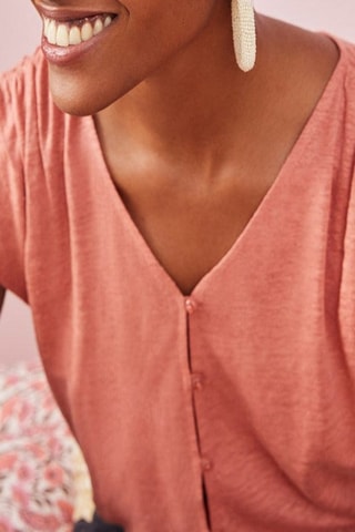 T-shirt en lin Helma - Rose