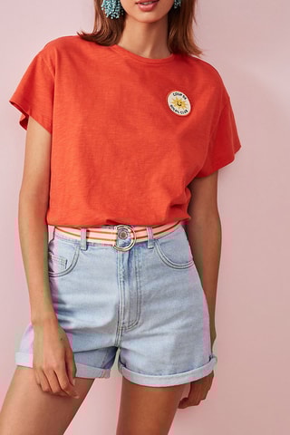 T-shirt Orange chiné