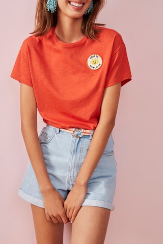 T-shirt Orange chiné