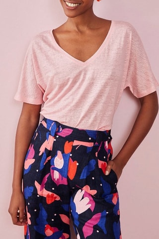 T-shirt en lin Helena - Rose