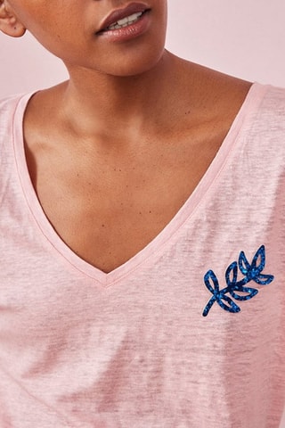 T-shirt en lin Helena - Rose