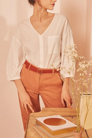Blouse Victorine - Blanc