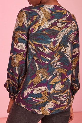 Blouse Violila - Bleu et violet