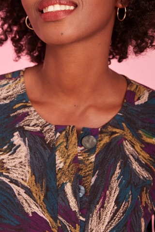 Blouse Violila - Bleu et violet