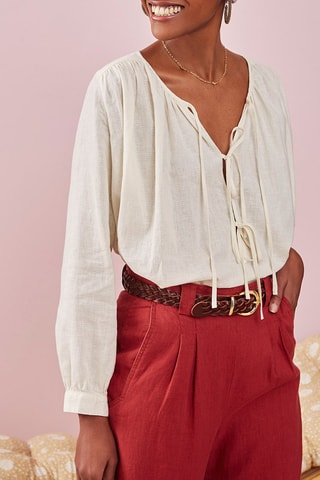 Blouse en lin - Ecru