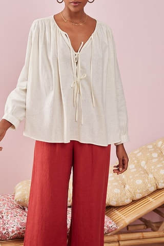 Blouse en lin - Ecru