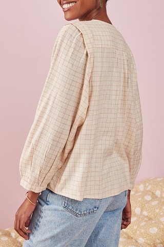 Blouse en soie Joplin - Beige