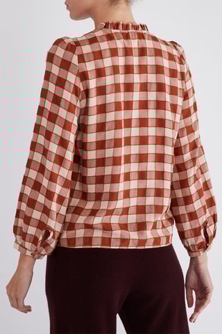 Blouse volantée - Rouge