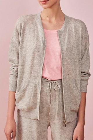 Sweat en mérinos Riz - Gris chiné