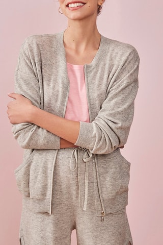 Sweat en mérinos Riz - Gris chiné