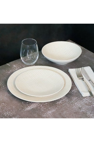Aardewerken Servies Tweed Beige 18-delig