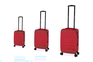 Set de 3 valises Also - 56/66/76 cm  - Rouge