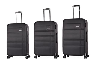 Set de 3 valises Shape - 55/65/77,5 cm  - Noir
