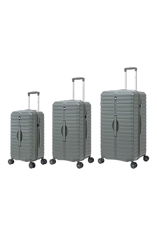 Set de 3 valises Fusion (M/L/XL) - 61/71/81 cm - Cadenas TSA - Kaki
