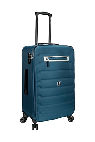 Set de 3 valises et 3 trousses de toilette Skrall - 56/66/76 cm  - Bleu
