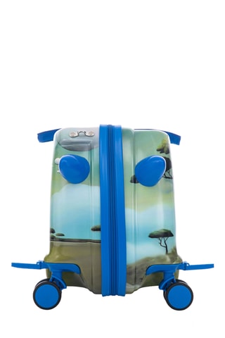 Valise cabine enfant Girafe - 46 cm - Bleu