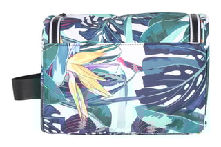 Trousse de toilette Tropical Forest - Blanc et vert