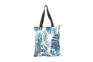 Tote bag Tropical Forest  - Bleu
