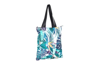 Tote bag Tropical Forest  - Bleu